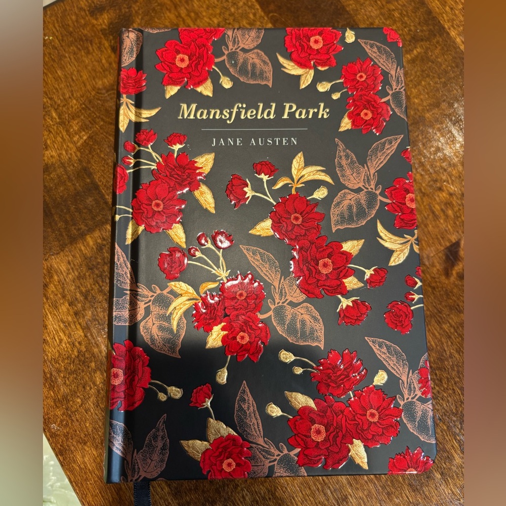 Mansfield Park Floral Hardcover Book by Jane Austen